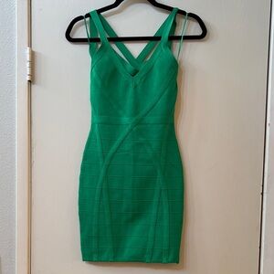 Guess Elegant Green Bandage Dress